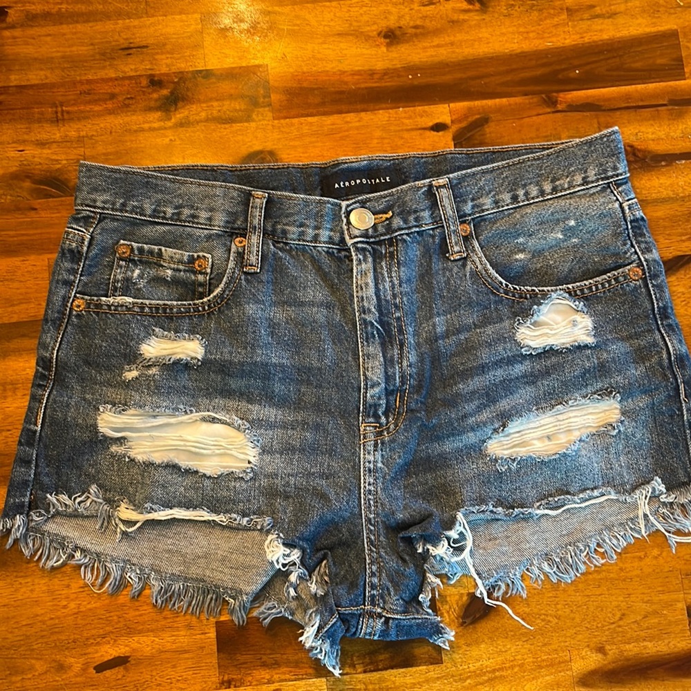 Ripped Jean Shorts